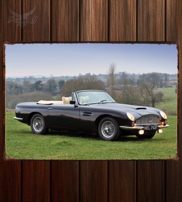 Металлическая табличка Aston Martin DB6 Volante 020 Металлическая табличка Aston Martin DB6 Volante 020